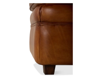 Pouf cuir marron clair