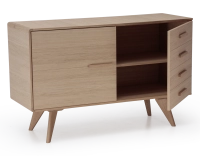 Buffet 2 portes en chêne bois teinte naturelle