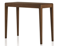 Fixed oak console dark brown tint 100x40 cm