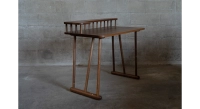 Bureau design en noyer l100 cm