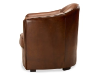 Leather club armchair vintage brown