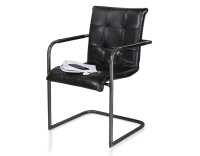 Fauteuil de bureau cuir noir