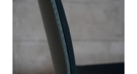 Silla de oficina con ruedas asiento de tejido bicolor verde