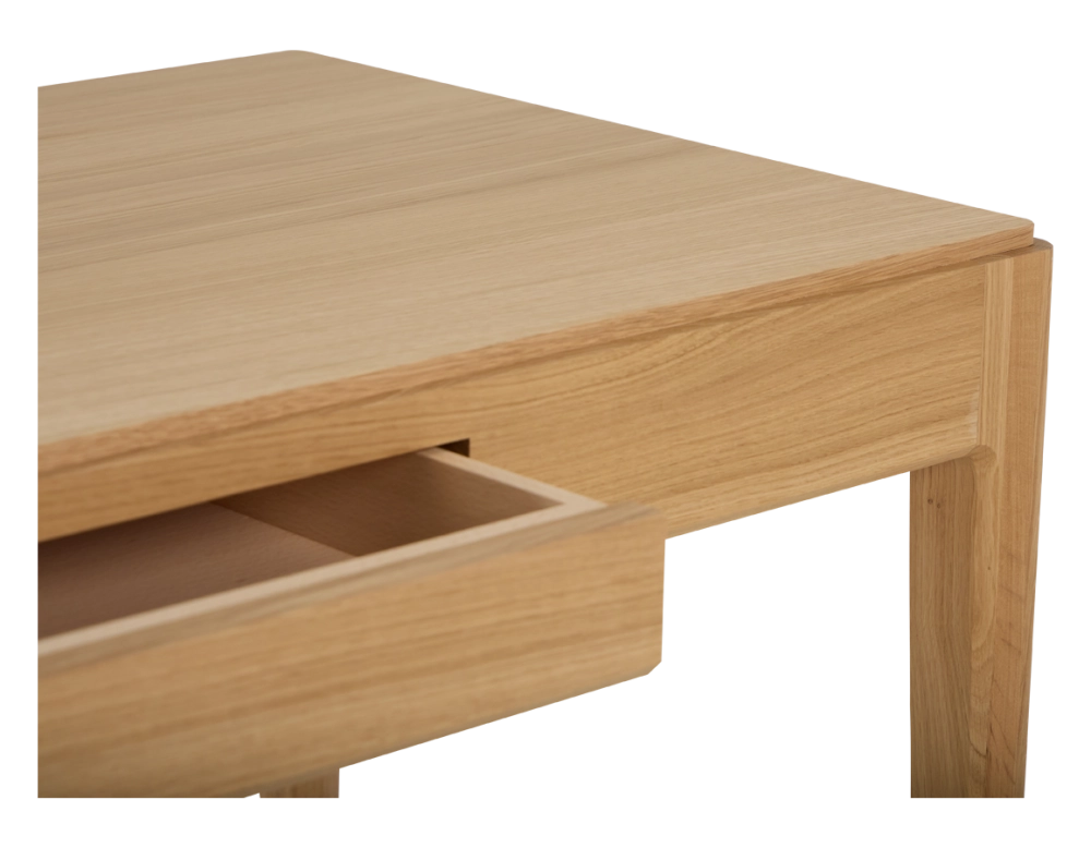 Bureau design en chêne teinte naturelle L100 cm