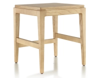 Tabouret design H45 cm bois teinte naturelle assise bois