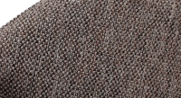 Canapé design 3 places tissu chiné marron