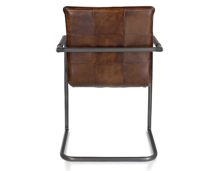 Fauteuil de bureau cuir marron soutenu