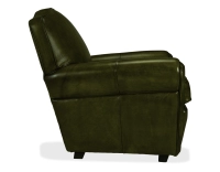 Fauteuil club cuir vert olive