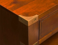 Etagère marine petit modèle bois teinte merisier L60xH100 cm