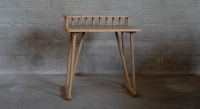 Escritorio de diseño de roble teinte naturelle L80 cm