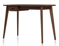 Bureau scandinave en chêne teinte marron foncé L150 cm