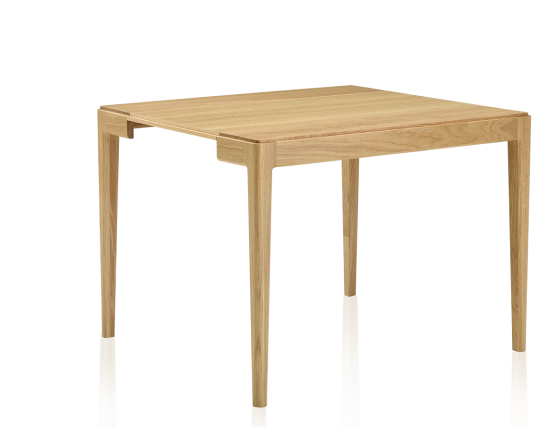 Consola extensible de nogal con 2 extensiones teinte naturelle 120x40 cm