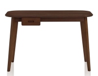 Bureau scandinave en chêne teinte marron foncé L150 cm