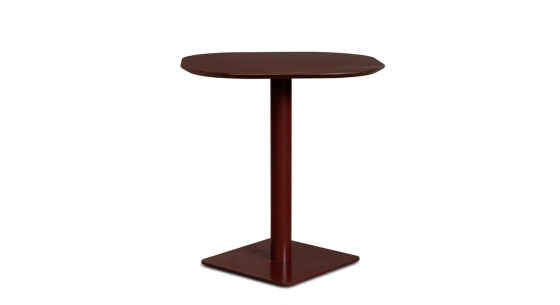 Table bistrot alèses en noyer plateau fenix bordeaux
