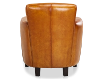 Leather club armchair cognac