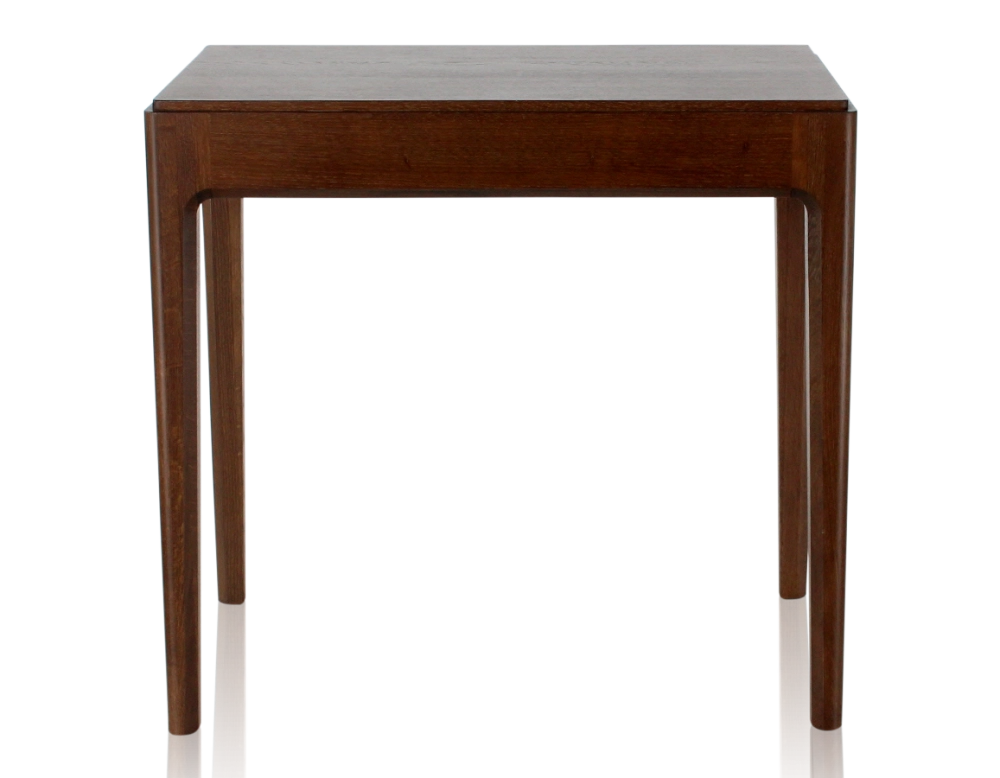 Bureau design en chêne teinte marron foncé L80 cm