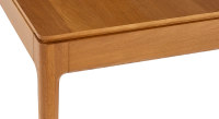 8 person oak dining table cherry tint wooden top 180x100 cm