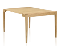 Walnut extendable console table with 2 extensions. natural finish 120x40 cm