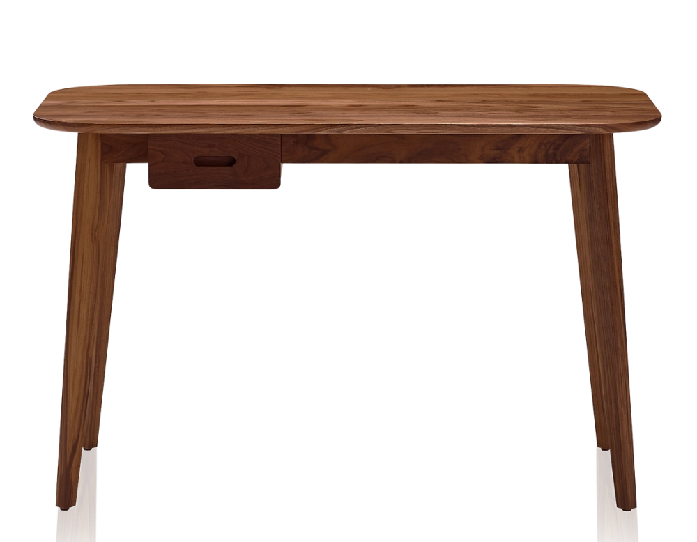 Bureau scandinave en noyer teinte naturelle L150 cm