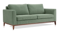 SOFÁ tissu velours côtelé vert forêt