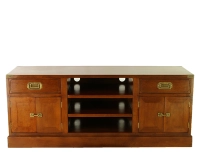 Meuble TV marine bois teinte merisier