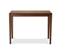 Console extensible en noyer avec 2 allonges teinte naturelle 120x50 cm