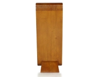 Console art déco simple tiroir bois teinte merisier
