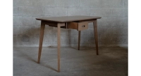 Bureau scandinave en chêne teinte noyer L120 cm