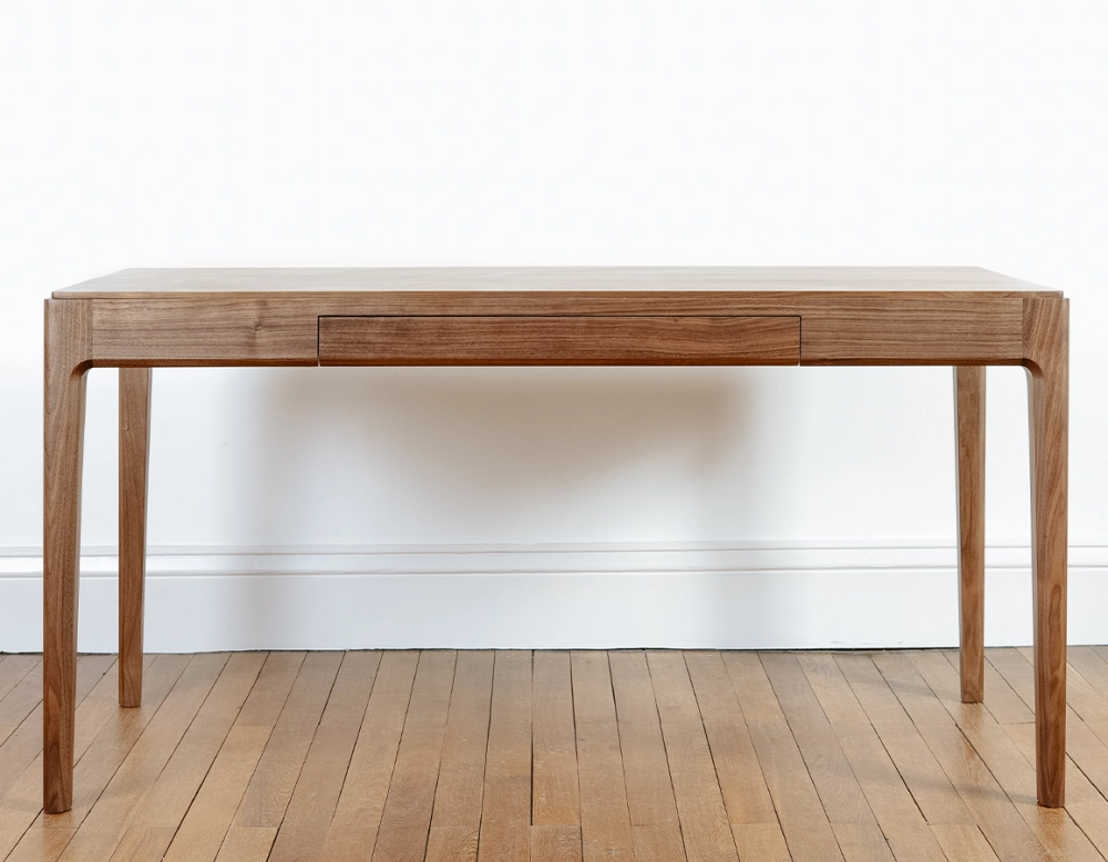 Escritorio de diseño de nogal teinte naturelle L150 cm