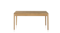 Table extensible en chêne 6 à 10 personnes avec plateau et allonges bois teinte naturelle 140x90 cm