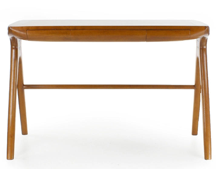 Bureau scandinave grand modèle bois teinte merisier L115 cm