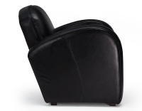 Fauteuil club cuir noir