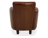 Fauteuil club cuir marron vintage