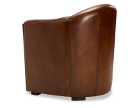 Leather club armchair vintage brown