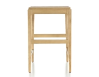 H60 cm designer bar stool natural wood stain wooden seat