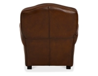Fauteuil club cuir marron vintage