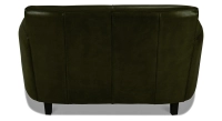 Canapé club cuir 2 places vert olive