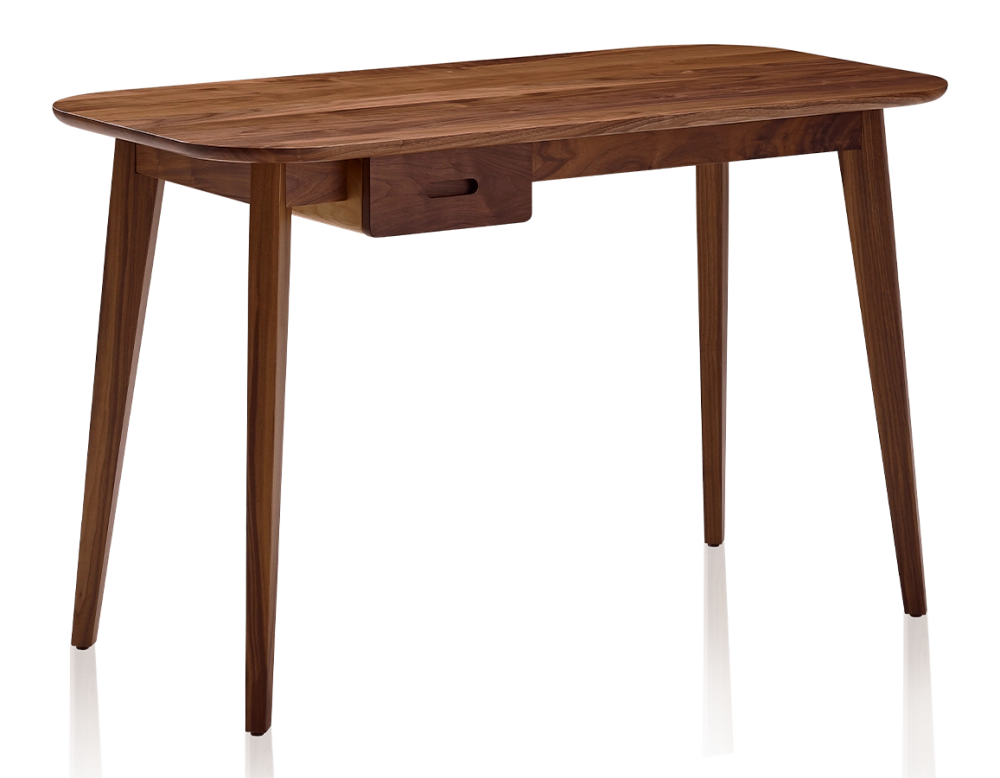 Scandinavian walnut desk natural tint L150 cm
