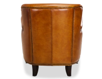 Leather club armchair cognac