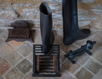 Gratte pieds en fonte teckel