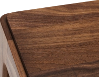 Console extensible en noyer avec 2 allonges teinte naturelle 100x50 cm