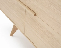 Buffet 3 portes en chêne bois teinte naturelle