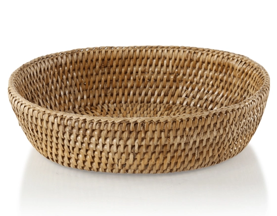 Corbeille a pain ovale en rotin naturel petit modèle