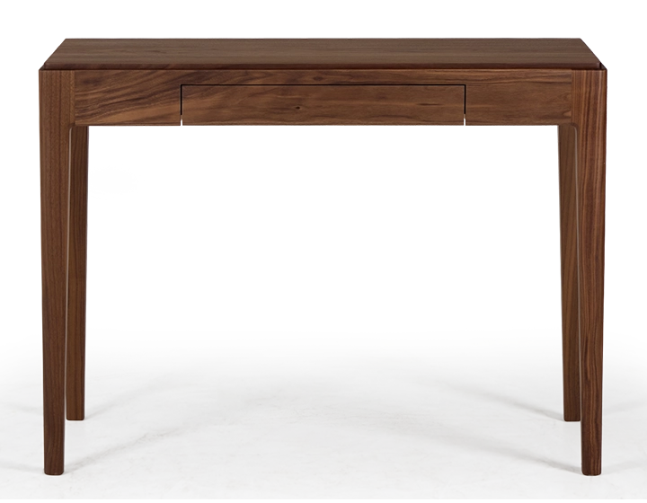 Bureau design en noyer teinte naturelle L100 cm