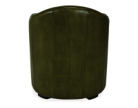 Fauteuil club cuir vert olive