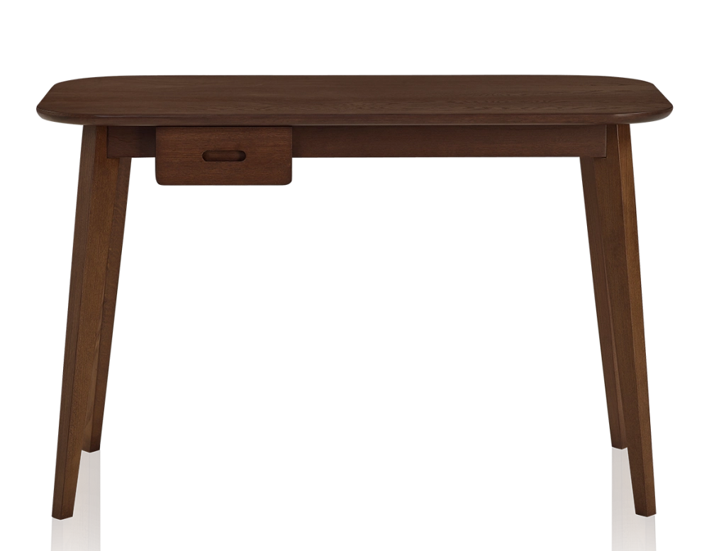 Bureau scandinave en chêne teinte marron foncé L120 cm