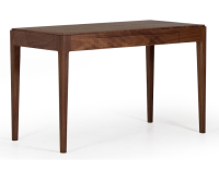 Bureau design en noyer teinte naturelle L120 cm