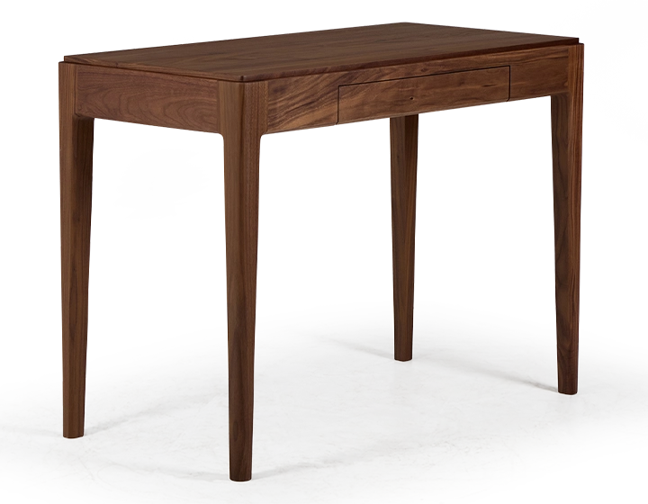 Bureau design en noyer teinte naturelle L100 cm