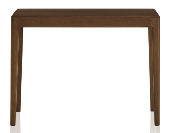 Console fixe en chêne teinte marron foncé 120x40 cm