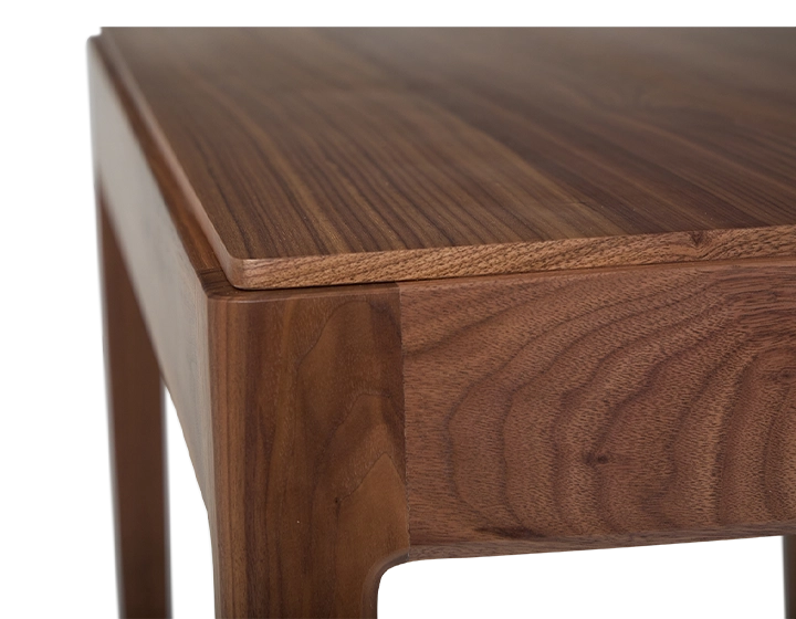 Bureau design en noyer teinte naturelle L100 cm